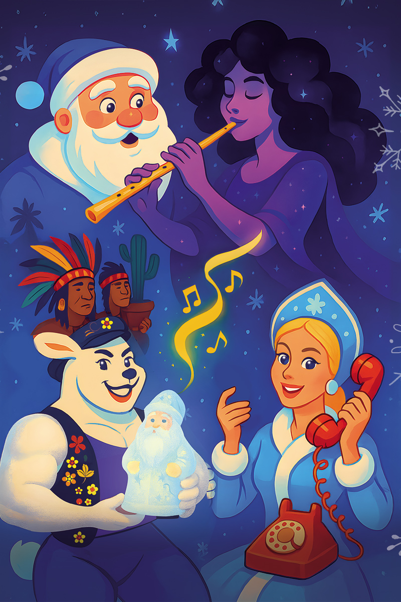 Афиша спектакля - Дед Мороз и волшебная флейта